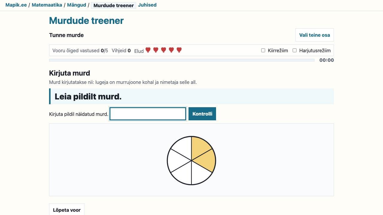 „Murdude treener“ vaade
